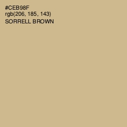 #CEB98F - Sorrell Brown Color Image